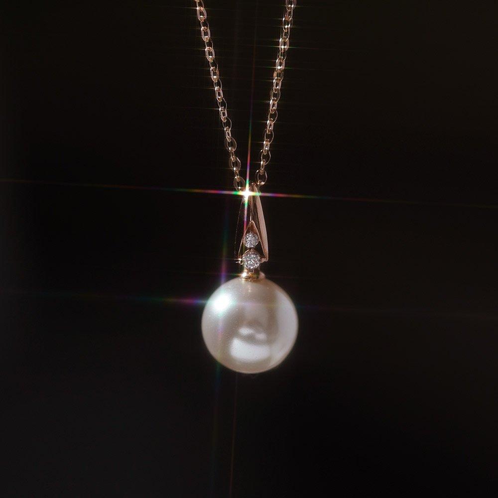 Подвеска из черного жемчуга-ласточки из 14-каратного золота W