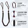 5ft Bungee Dock Line for Boat, Shock Absorbing Mooring Rope with EVA Floats, Easy Quick Docking