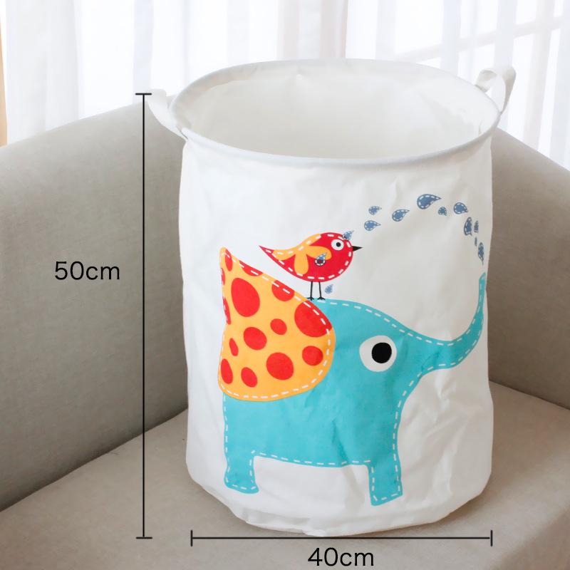 Extra Large Cotton Linen Folding Laundry Basket and Toy Hamper