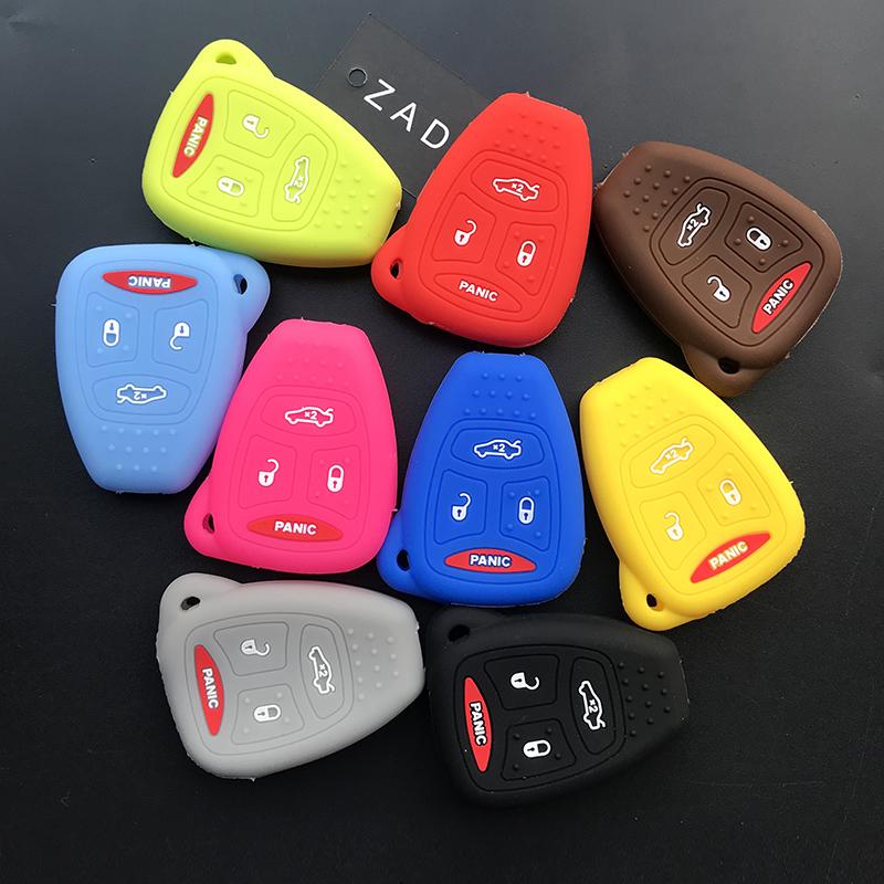 Силиконовый чехол-держатель для ключей ZAD для JEEP wrangler cherokee Chrysler Liberty Pacifica Sebring Aspen Magnum Charger защитить ключ