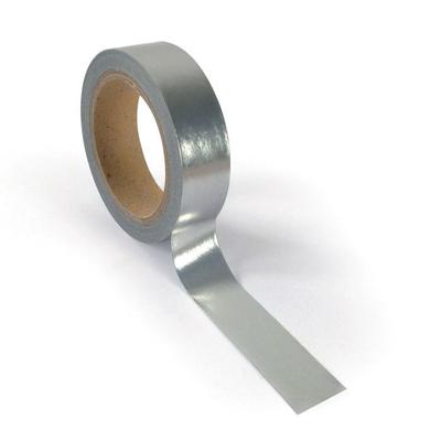 1 АЛЮМИНИЕВАЯ АДГЕЗИВНАЯ ЛЕНТА СЕРЕБРИСТАЯ 15x5м