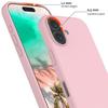 Coque de protection - BOOLING - pour iPhone 16 Plus - Silicone Liquide - Douce - Anti-Rayures - Rose