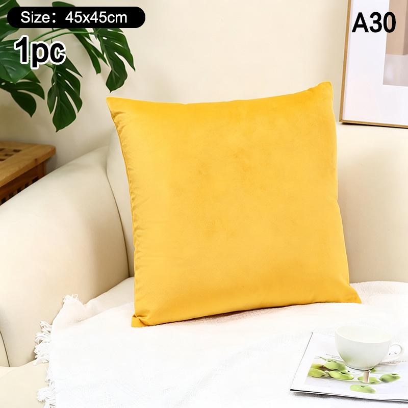 High-Quality 45*45CM Plush Pillow Case with Padded Layer for Cozy Home Decor