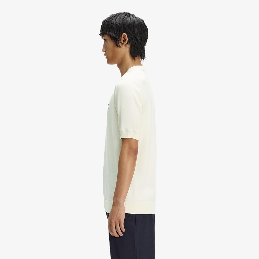 FRED PERRY [Sharp] Cotton Knit T-Shirt - Ecru Afpm2612322-560