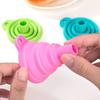 Kitchen Tool Food-Grade Folding Silicone Funnel Liquid Dispensing Mini Funnel