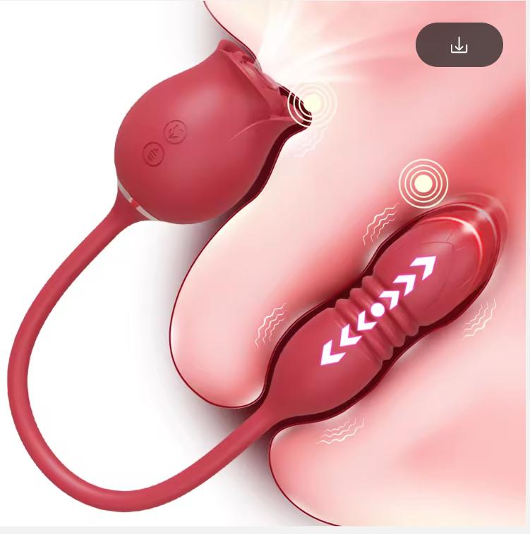 Розовые Сосущие Секс-Игрушки Дилдо Вибратор для Женщин 3в1 Толкающие G-точка Анальные Вибраторы Стимулятор Женское Вибрирующее Яйцо Игрушки для Взрослых