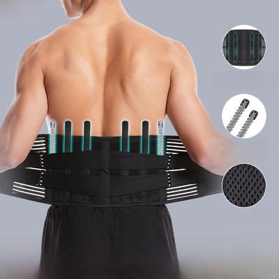 Спортивный поясничный поддерживающий пояс: Воздухопроницаемый, подпружиненный для тяжелой атлетики и приседаний, снимает давление при грыже межпозвоночного диска