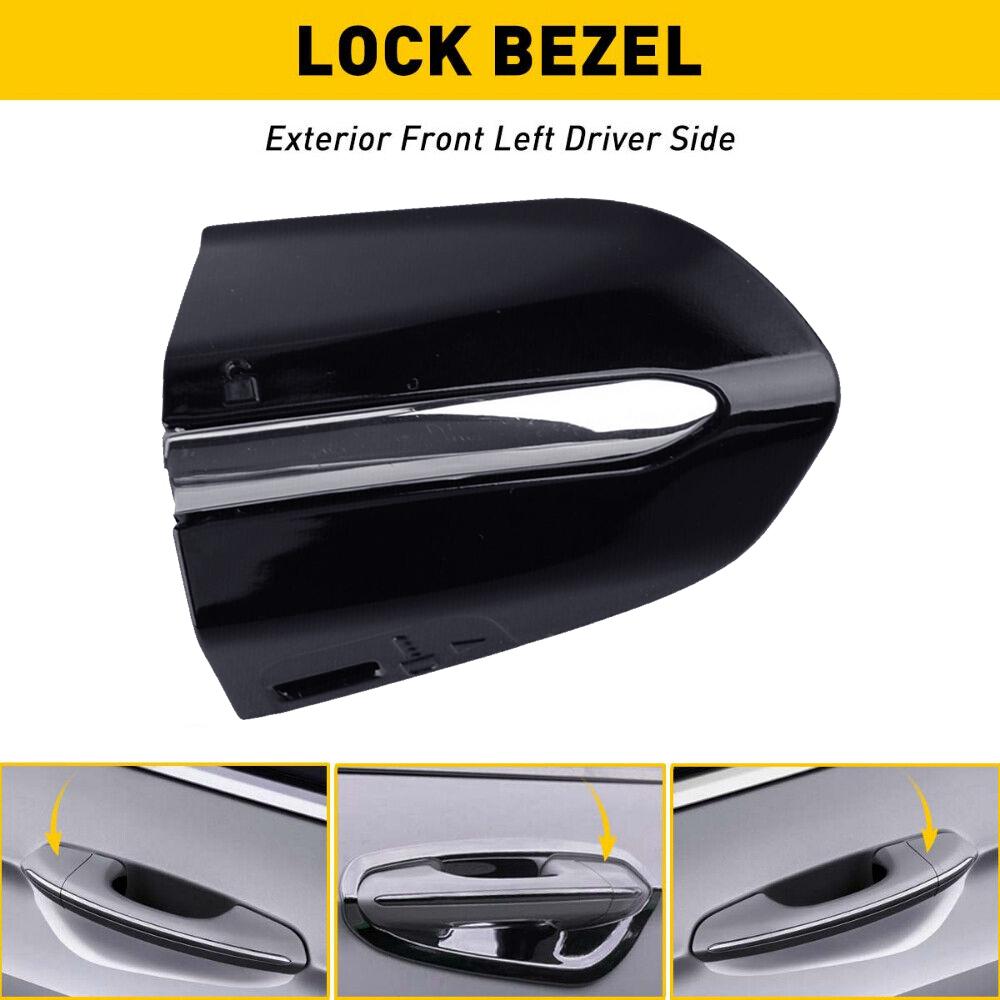 Передняя 1111 Левая дверь 1111 Ручка 11 Замок Рамка Крышка Внешняя дверная ручка Крышка для Ford Fusion 2015-2020 Для Ford Edge 2015-2020