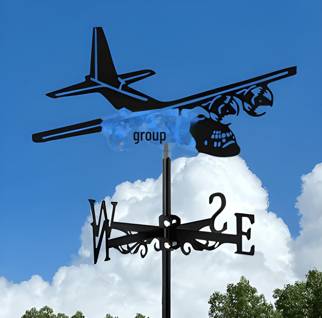 Декоративный железный флюгер - наружное украшение для металлической крыши