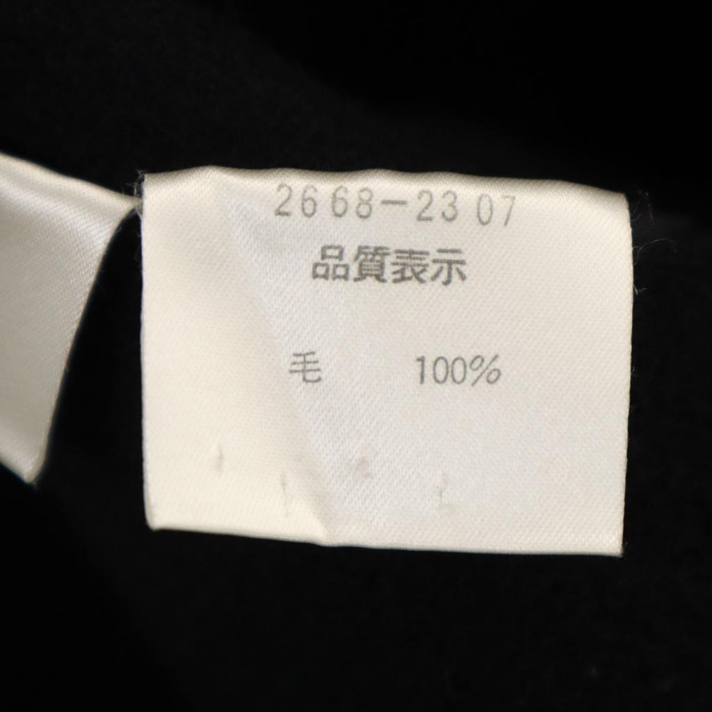 Мода BALENCIAGA 90-х Сделано в Японии Старое длинное пончо 38 черный Накидка пальто Женское Б/У