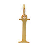 [K3663] - Gold Plated 'Letter I' Pendant - 13x5 Mm