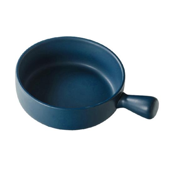 Ceramic Baking Bowl Microwave Safe Oven Dish with Handle Heat Resistant Soup Crock Easy Clean Dishwasher Safe Small Soup Bowl for Onion Soup