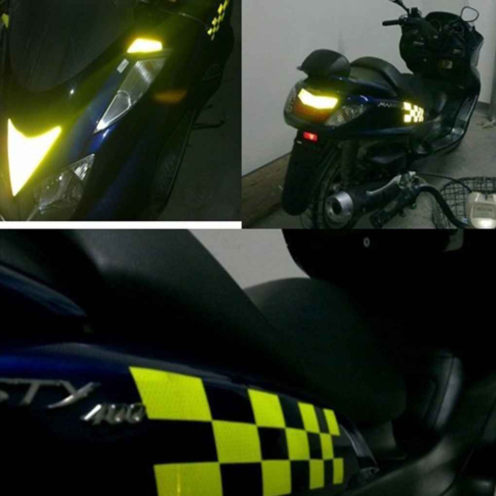 Автомобильная светоотражающая лента, декоративные наклейки, предупреждающая безопасная светоотражающая лента, пленка, автомобильная светоотражающая наклейка красного цвета