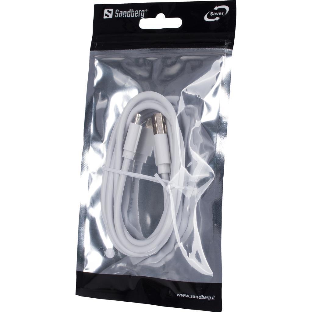Sandberg USB>Lightning MFI 1m SAVER 340-75 cable