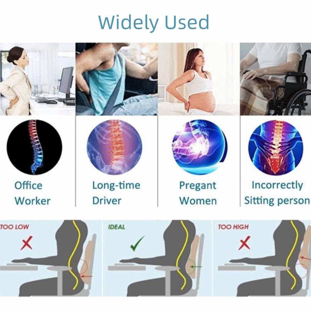 Improve Posture Lumbar Support Pillow Back Pain Relief Chair Cushions for Office Chair Car