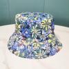 Цветочная шляпа рыбака для мужчин и женщин, модная летняя шляпа от солнца, солнцезащитная шляпа с узором «тай-дай», складная шляпа для бассейна