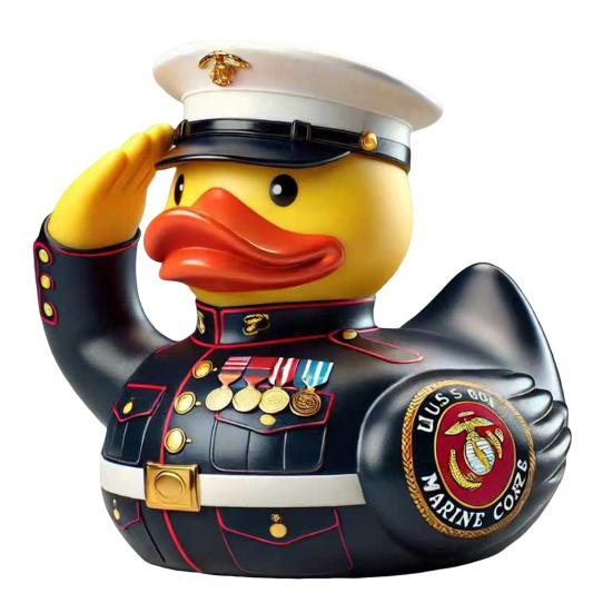 Смола ветеран дань утка статуэтка салют солдатская форма утка статуя животное скульптура домашний офис книжная полка настольное украшение орнамент
