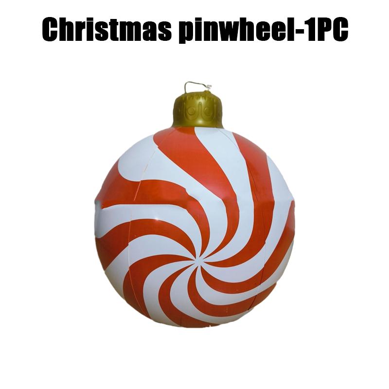 Giant Inflatable Christmas Balls PVC Large Xmas Tree Decorations Outdoor Holiday Yard Lawn Party Decor Balls