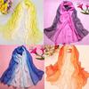 Women's Fashion Scarves Casual Pastoralism Chiffon Printing Gradient Ramp Scarf