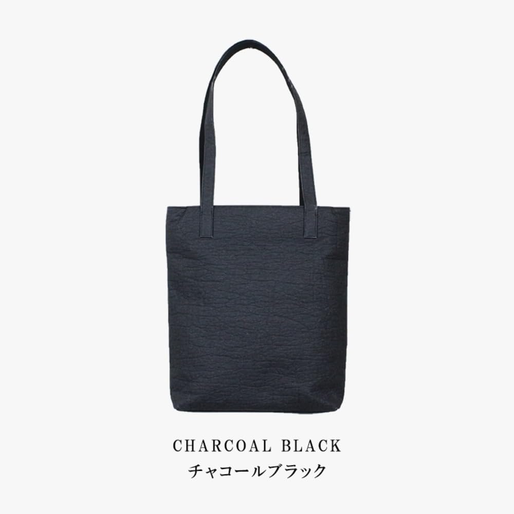 Сумка-тоут Nadaya Piñatex Pinamore, черная, сертифицированный продукт бренда Higashi-Osaka, В350 x Ш310 x Г60мм, номер продукта 16141