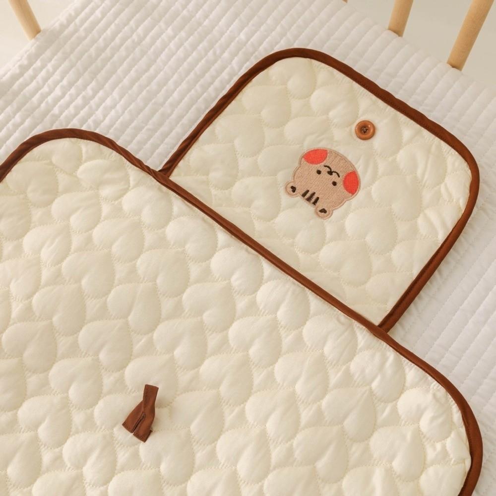 Cute Bear Rabbit Diaper Changing Pad Portable Changing Cover Pad New Diaper Cover Mat Newborn Care