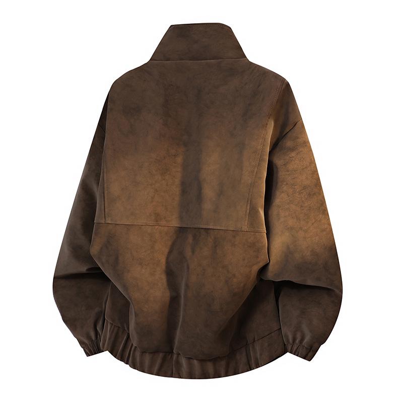 Men's Winter Luxury PU Leather Jacket - White Duck Down, Suede Finish