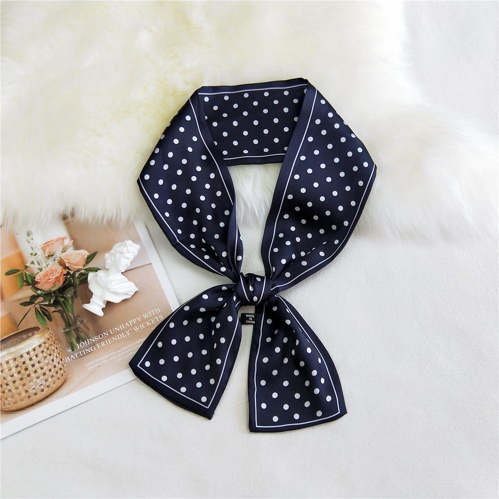 Pingjiao New Style Spring And Autumn Professional Decoration Versatile Small Silk Scarf Women'S Scarf Narrow Long Hair Strap Tie Bag Belt