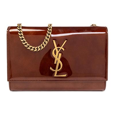 Ysl Kate Бронзовая фурнитура Магнитная застежка Телячья кожа Сумка на плечо Сумка через плечо Маленькие женские сумки Коричневый 469390-AAD9W-2175