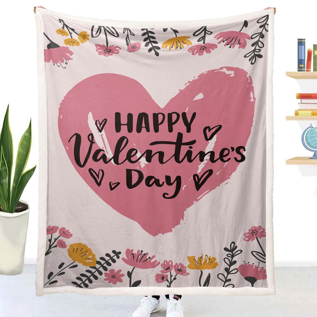 Simple cartoon digitalprinted polyester Bedroom velvet flannel soft sofa cover blanket Fleece soft sofa cover blankets for beds