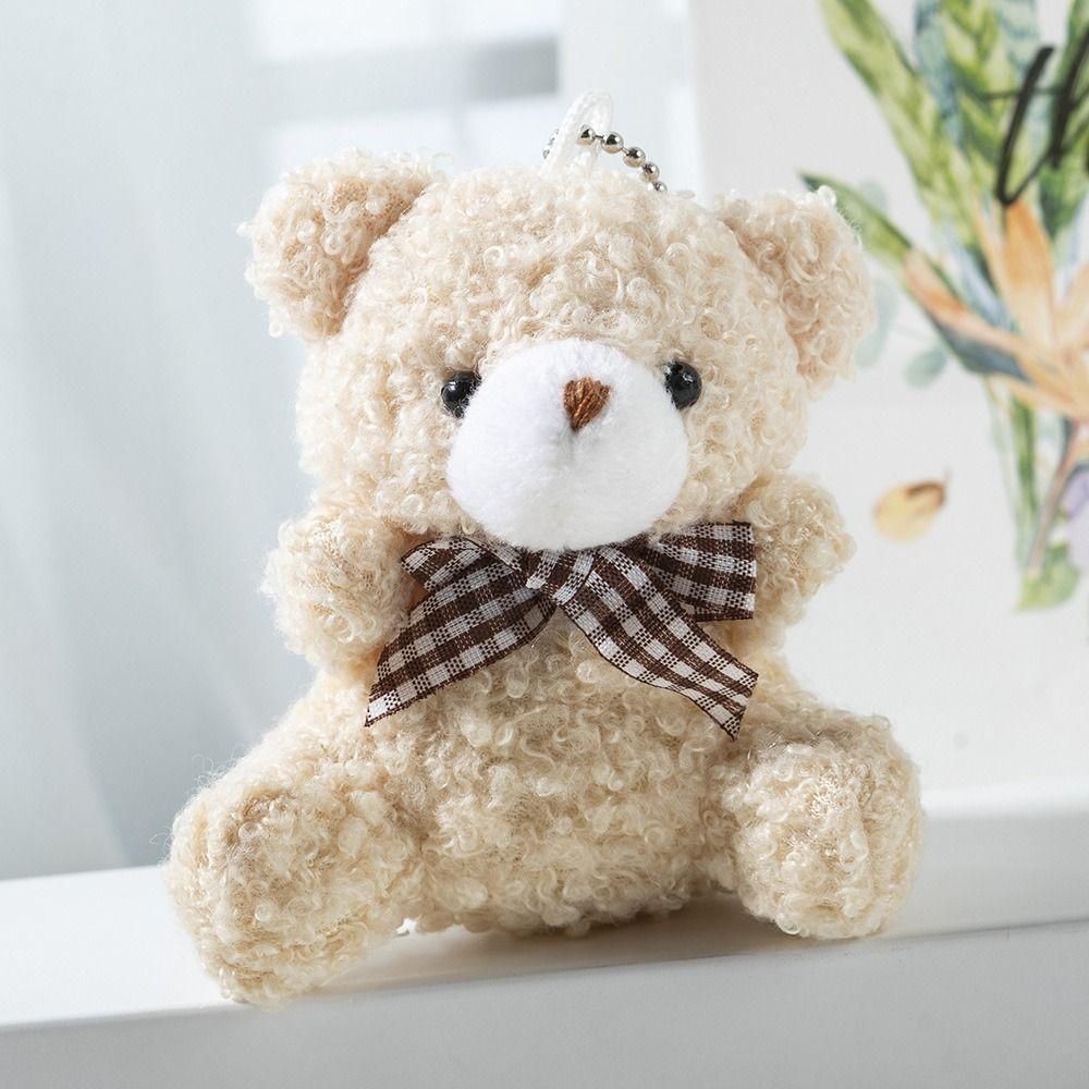 Многоцветный плюшевый медведь брелки подвеска подвеска чучело медведь мультфильм галстук-бабочка медведь кукла универсальный