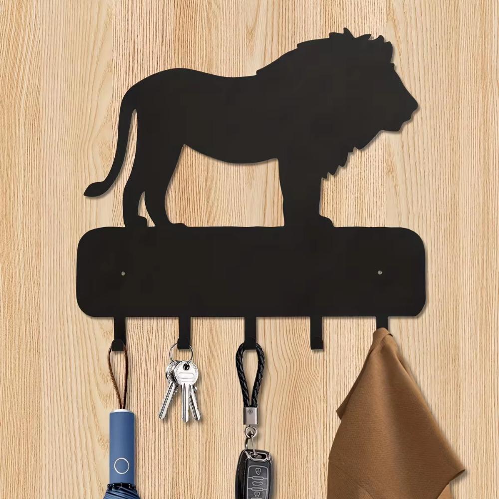 Modern Metal Wall-Mounted Key Hooks - Wall Holder for Hallway, Entrance, Bathroom & Closet