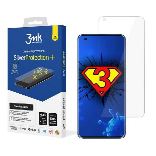 Folia antymikrobowa do Samsung Galaxy M11 3MK Silver Protect+ Montaż na mokro