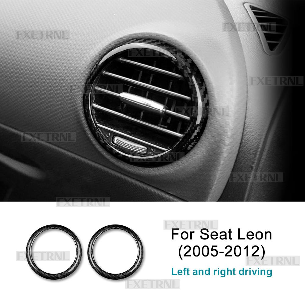 Carbon Fiber Style Interior Sticker for Seat Leon 2005 2006 2007 2008 2009 2010 2011 2012 Interior Panel
