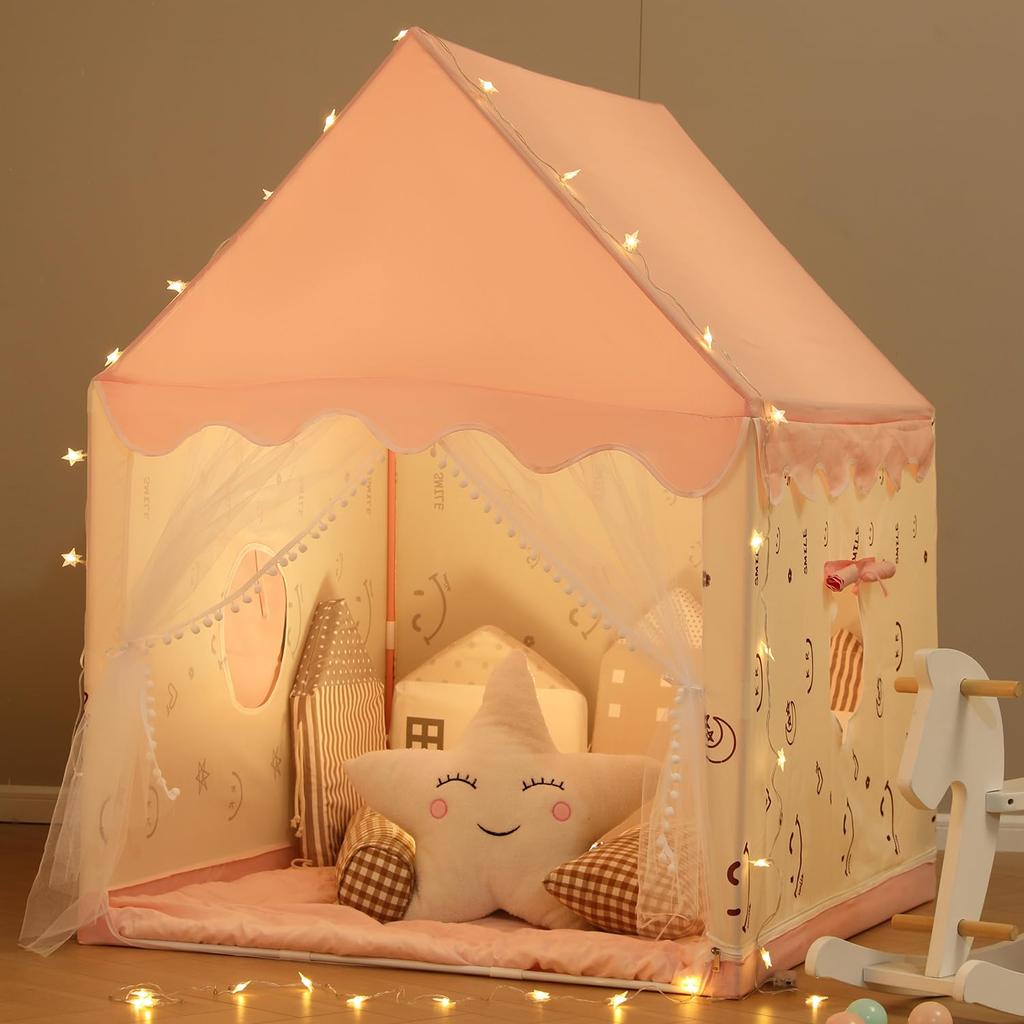 Игровая палатка для игр в парке развлечений, спальная палатка, мобильная секретная база, легко собирается, хорошая воздухопроницаемость, подходит для подарка на день рождения, замок для мальчиков и девочек