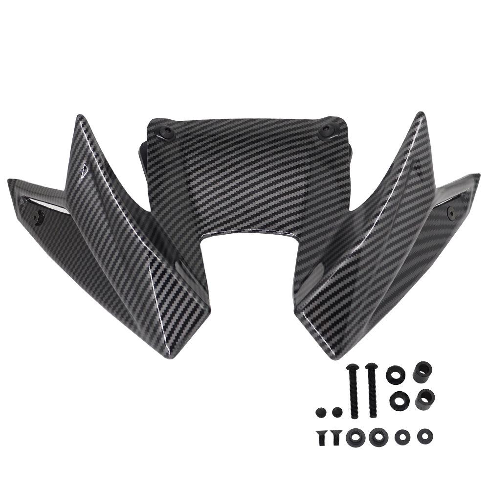Мотоциклетный передний спойлер-крыло даунфорс накладки на крылья для Honda CB500 Hornet CB 500 2025 2025(Матовый черный/Карбон )