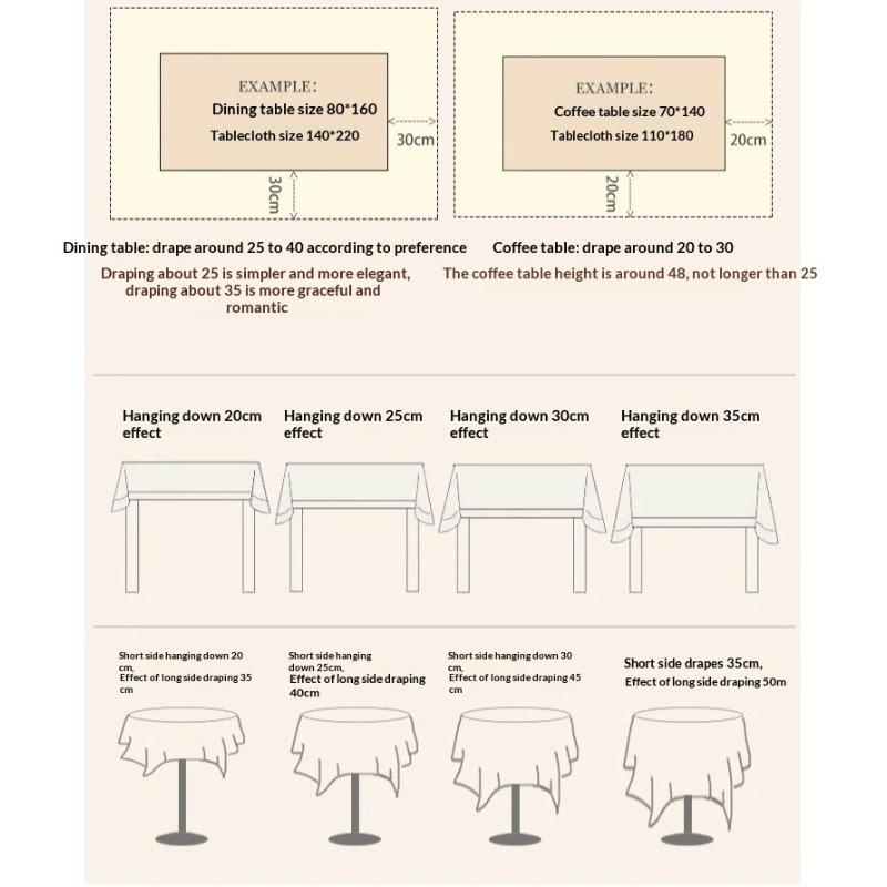 Скатерть с принтом ромашек - Хлопково-льняная многофункциональная накидка в скандинавском стиле для ТВ-тумбы, чайного столика и фотофона, скатерть для кофейного столика