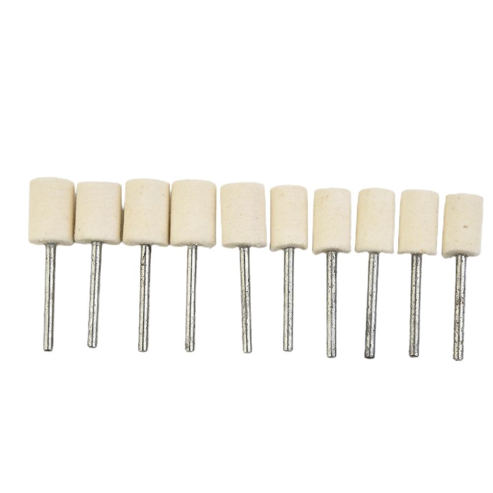 Fixture Felt Buffing Wheels Power Tool 25pcs Parts White Silver Polishing