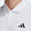 Adidas MLE71 Клубное теннисное поло белое размер M мужская футболка с 3 полосками, (HS3268),