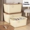 3Colors Portable Storage Box 6 Sizes Organizer with Lid Plastic Medicine Box Toy Clothes Storage Organizer Snacks Sundry Storage Box