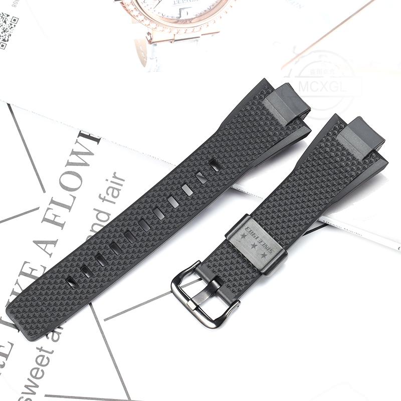 Смоляной ремешок для часов Casio Steel Heart GST-B400 Мужской Спортивный Водонепроницаемый Браслет с Быстросъемным Замком Резиновый Аксессуары