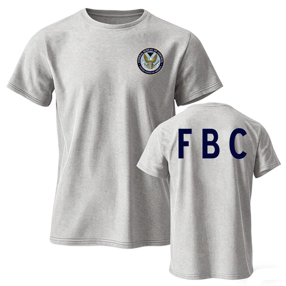 Federal Bureau of Control Tee FBC Graphic Print T-shirt Unisex Streetwear Short Sleeve Cotton Soft Tshirts Men Women Tops