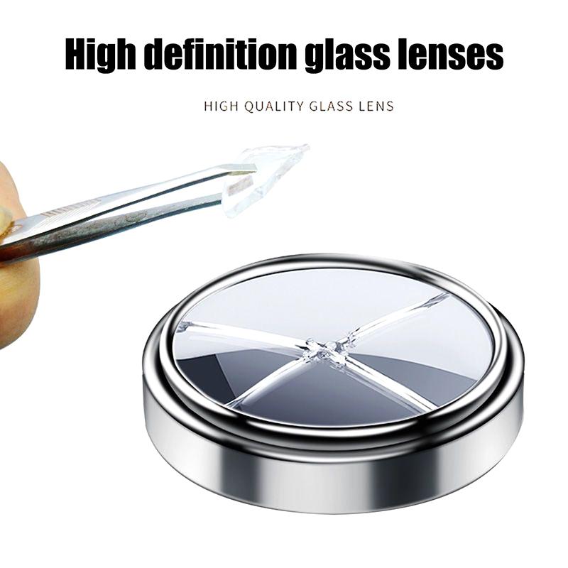 Новое 2шт автомобильное зеркало заднего вида, зеркало для слепых зон, круглая рамка, выпуклое зеркало-прожектор, регулируемый на 360 градусов широкий угол