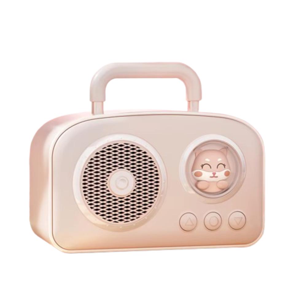 USB Interface Portable Speaker Rich Bass Wireless Speaker Mini Retro Bluetooth Speaker  Student Use