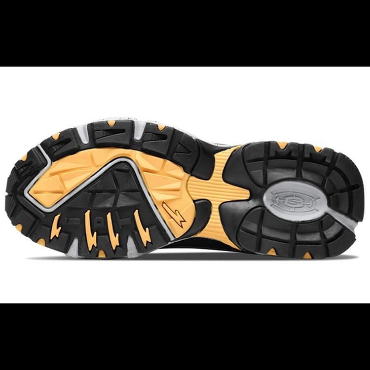 Skechers Серия Stamina Модные Платформа Цветные Блоки Амортизирующие Низкие Папины Кроссовки Для Мужчин Черный 51286-BKGY