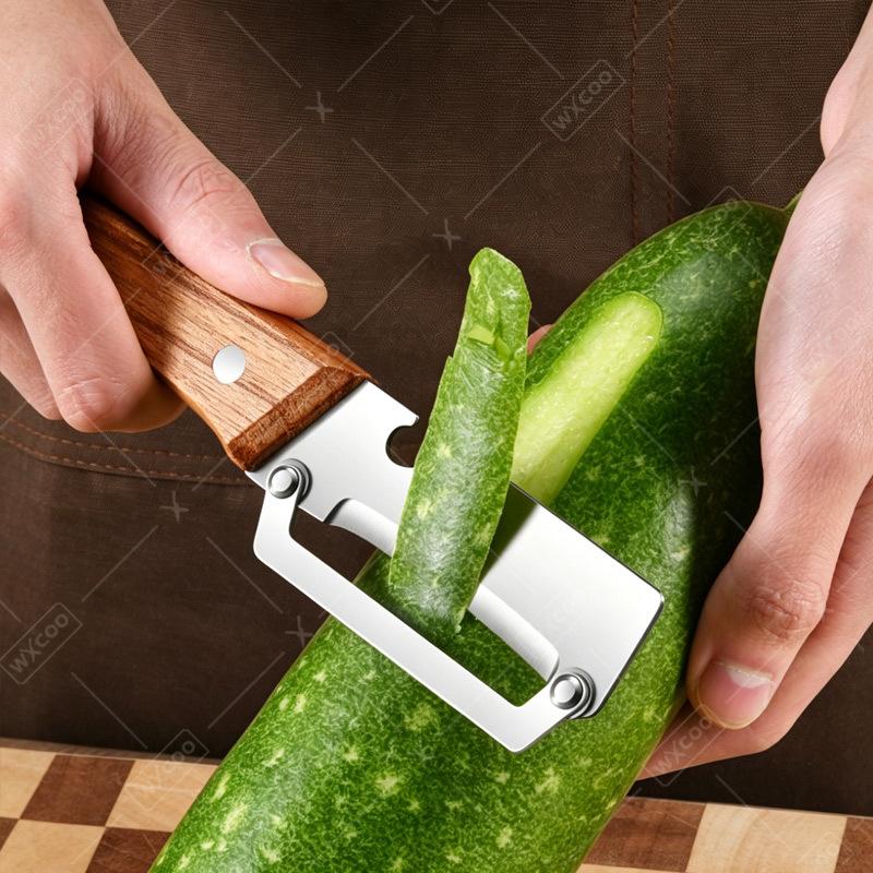 Многофункциональная кухонная овощечистка из нержавеющей стали, овощечистка для фруктов 2-в-1, открывалка для бутылок, специальная кухонная чистка, нарезка7
