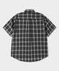LEMAIN SECOND Check Oversized Short Sleeve Shirt [Black]