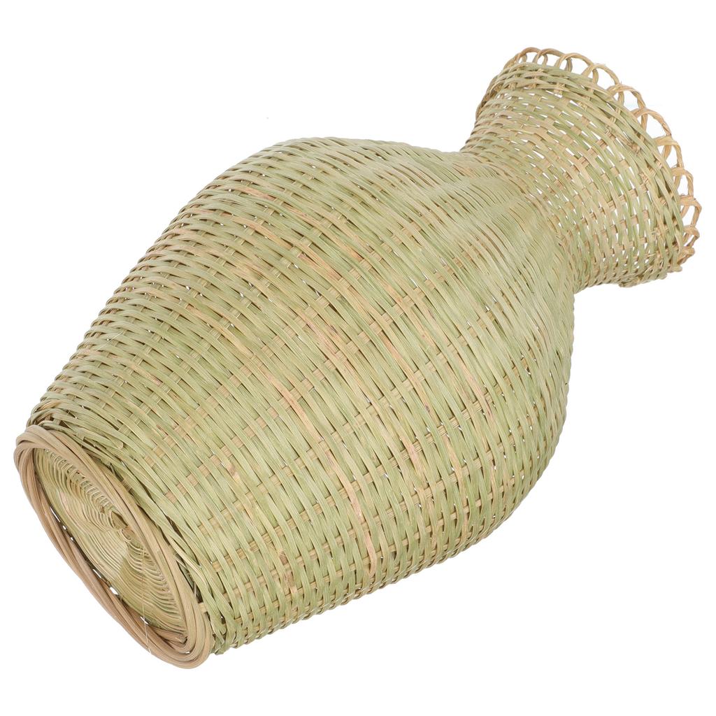 Бамбуковая ваза, плетеная корзина для цветов, столешница, элегантная ручная работа, пасторальный стиль для декоративной композиции, горшки, растения в помещении