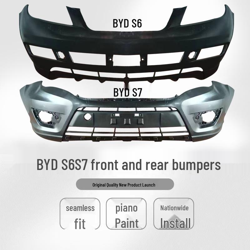 Комплект переднего и заднего бампера для BYD S6/S7: Губа, Защитная дуга и Окантовка