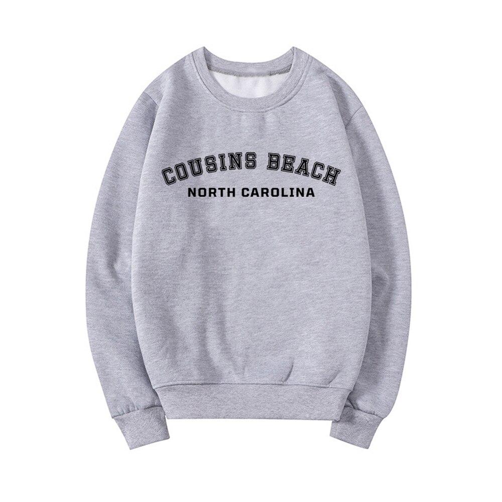 Cousins Beach Северная Каролина Толстовка с круглым вырезом Лето I Turned Pretty Рубашка Женские толстовки с длинными рукавами Повседневные топы с капюшоном