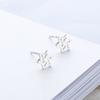 Hexagram Stud Earrings for Women, Simple and Fresh Temperament, Hollow Little Stars Ins Super Fairy Star Earrings.